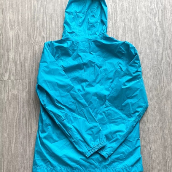 North Face Turquoise Jacket Windbreaker girls XL - Picture 2 of 2